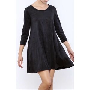 RED Suede Like Dress